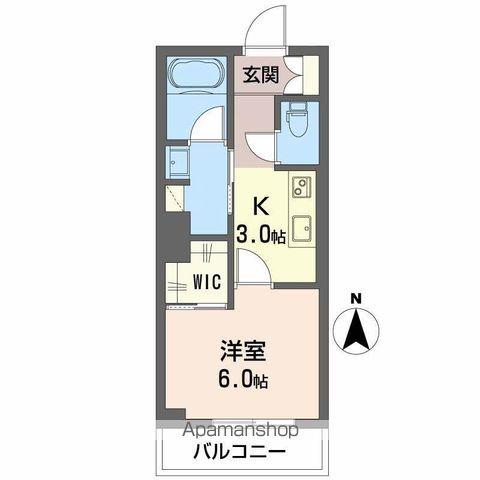 SERDINA万世町(1K/1階)の間取り写真