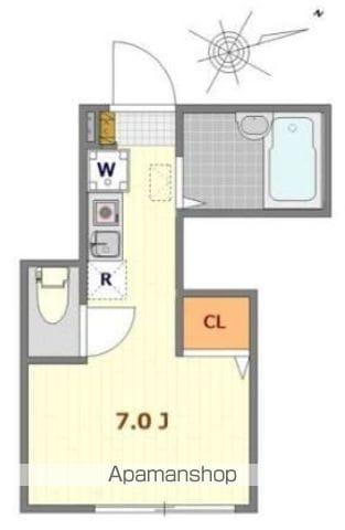 IPOME DE TACHIKAWA(ワンルーム/1階)の間取り写真