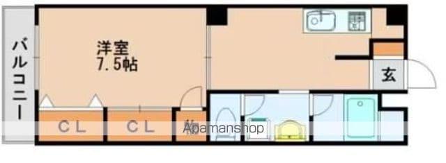 第5よしみビル(1K/4階)の間取り写真