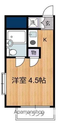 パールマンション立川(ワンルーム/2階)の間取り写真