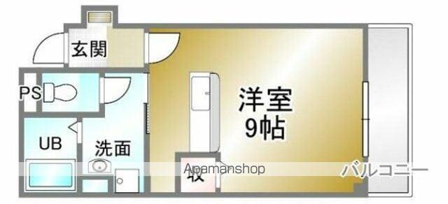 フォレストビュー横河原(ワンルーム/4階)の間取り写真