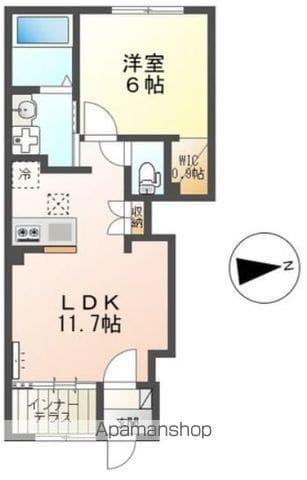 セラヴィ(1LDK/1階)の間取り写真