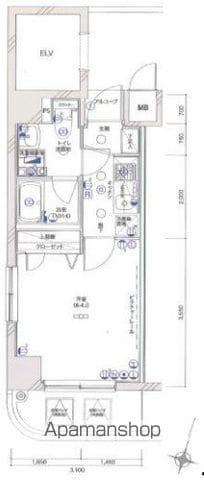 グリフィン横浜・ヴィラ(1K/9階)の間取り写真