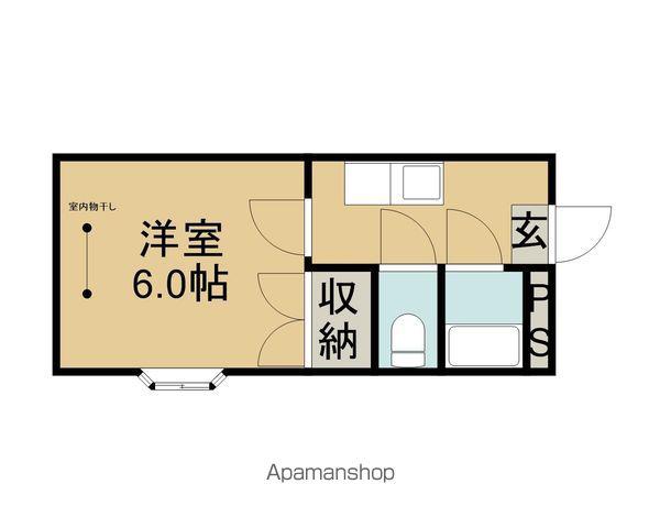 サンライズ西長野(1K/3階)の間取り写真