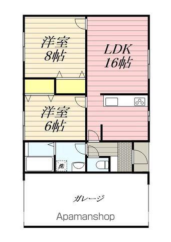 甘木鉄道 山隈駅 徒歩18分 1階建 新築(2LDK)の間取り写真