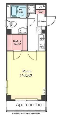 ステートⅡ(1K/2階)の間取り写真