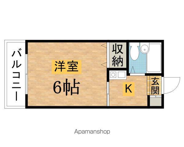 サンアベニューめじろ台(ワンルーム/3階)の間取り写真