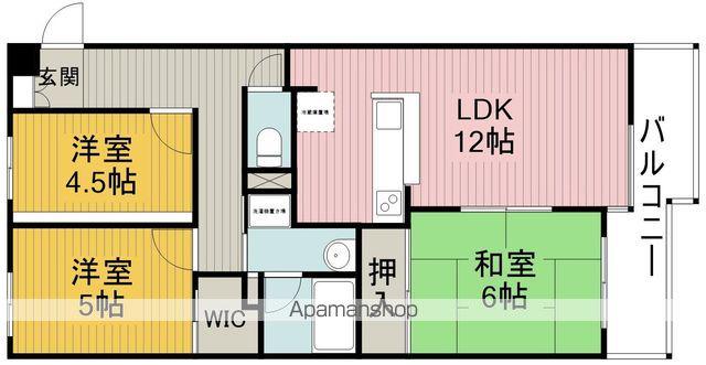 朝日プラザ豊中旭丘弐番館(3LDK/3階)の間取り写真