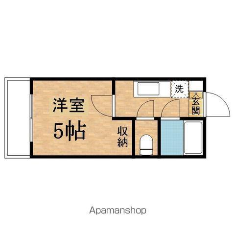 ハイツベルグラント(1K/3階)の間取り写真