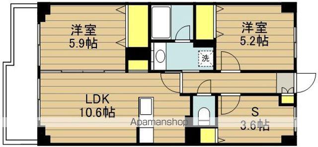 ライオンズマンション武蔵浦和(2SLDK/2階)の間取り写真