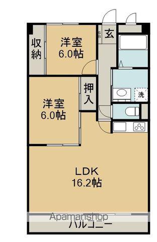 ピボットマンション池下(3LDK/4階)の間取り写真