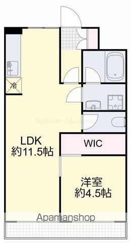 BRABO(1LDK/6階)の間取り写真
