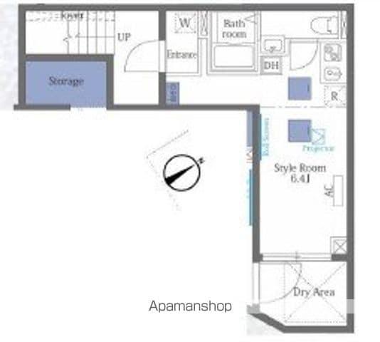 ヴァンテジオ目黒UNO(ワンルーム/B1階)の間取り写真