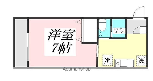 キュービック永山(1K/1階)の間取り写真