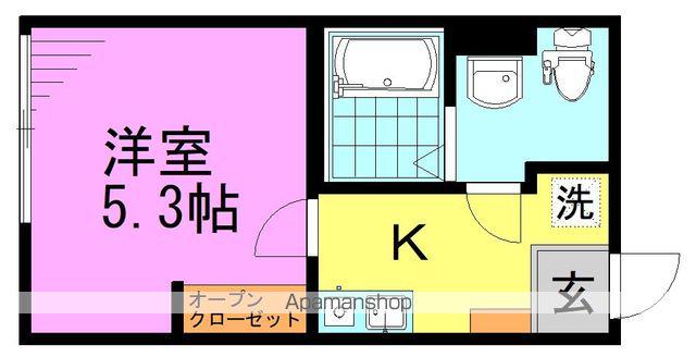 阿佐ヶ谷テラス(1K/1階)の間取り写真