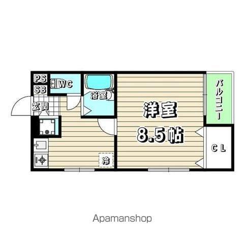 アビニヨン千種(1K/4階)の間取り写真