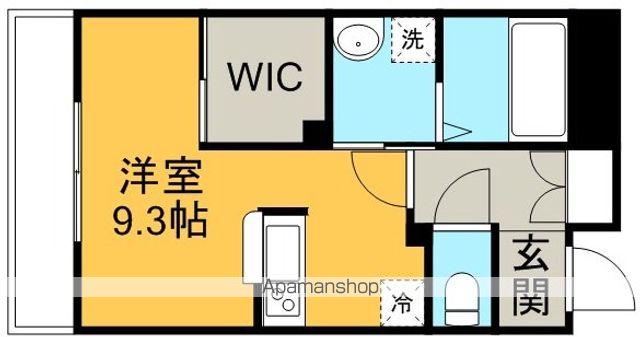 FOREST STAGE(ワンルーム/2階)の間取り写真