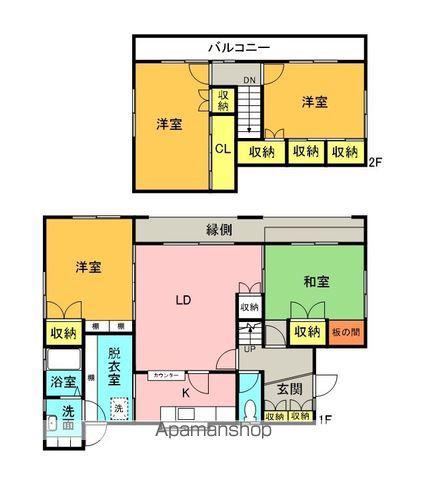 山田線 山岸駅 徒歩10分 2階建 築50年(4LDK)の間取り写真
