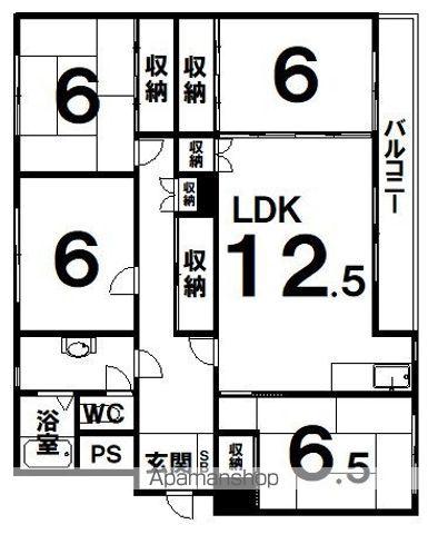 メゾン浦見(4LDK/2階)の間取り写真