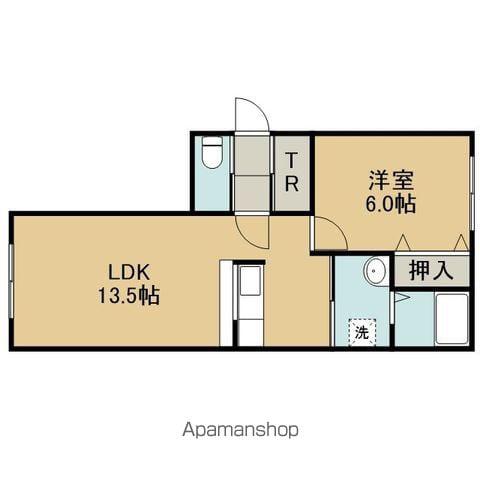 ロイヤルハイム明野新町I(1LDK/2階)の間取り写真