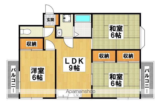 メゾン住吉(3DK/2階)の間取り写真
