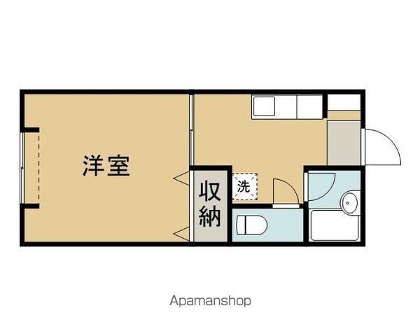 エーデルハイツ(1K/2階)の間取り写真