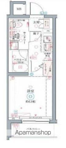 CREVISTA井荻(1K/4階)の間取り写真