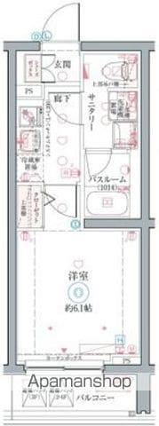 CREVISTA井荻(1K/2階)の間取り写真