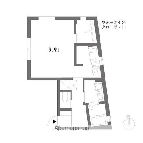 HOUSE FUKUO(1K/2階)の間取り写真