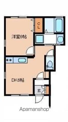 ブルーオーシャン(1DK/1階)の間取り写真