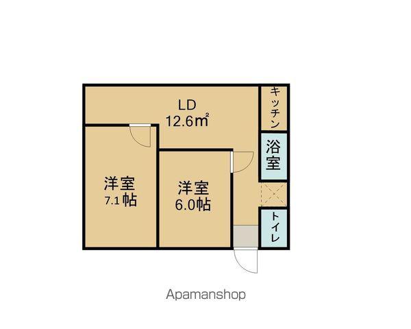 アライハイツ(2LDK/3階)の間取り写真