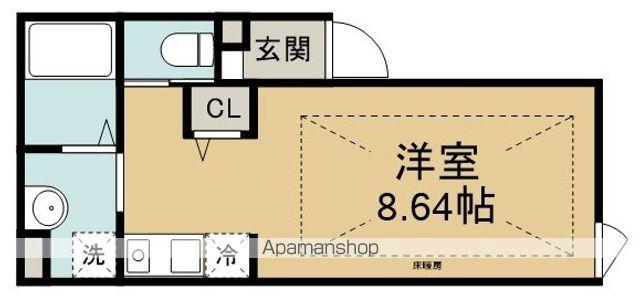ATREN DEU(ワンルーム/2階)の間取り写真