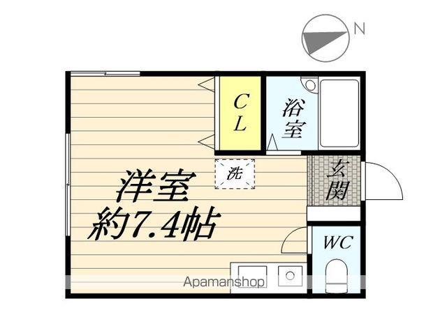 エクセレント上永谷(ワンルーム/1階)の間取り写真