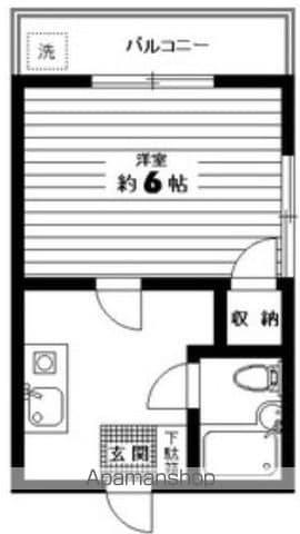 メゾンドロゼ(1K/2階)の間取り写真