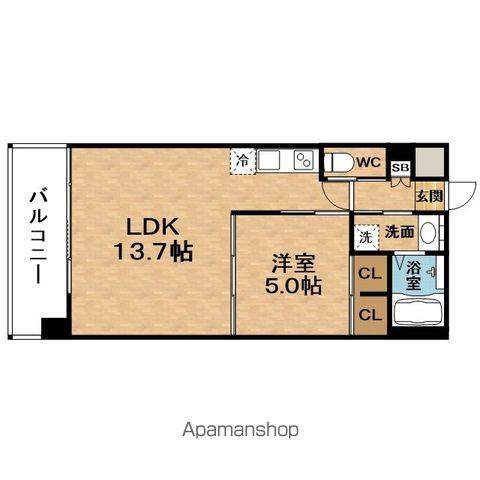 PREGIO MIKUNI ASIAN(1LDK/2階)の間取り写真