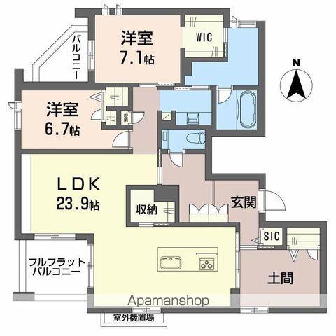 ハムステッド メゾン(2LDK/3階)の間取り写真