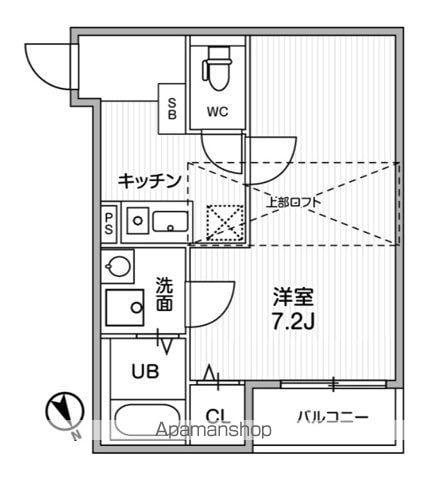 T'S CUORE調布(ワンルーム/3階)の間取り写真