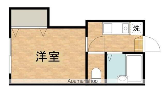 コーポブルースカイ(1K/2階)の間取り写真