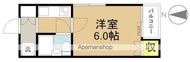 グレース16(1K/2階)の間取り写真