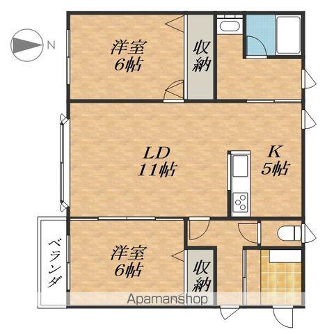 フリートピア25(2LDK/2階)の間取り写真