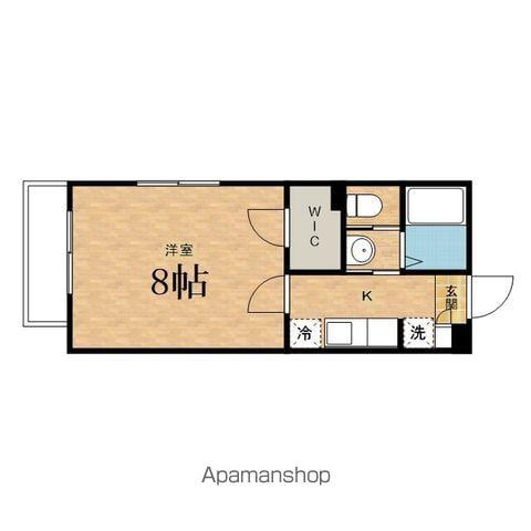 サニーシャンブル豊田(1K/2階)の間取り写真