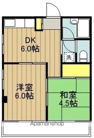 笹屋マンション(2DK/2階)の間取り写真