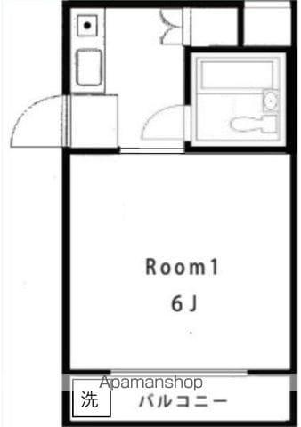 モナークマンション代々木上原(1K/2階)の間取り写真