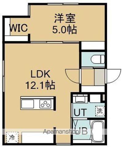 七重浜2丁目アパート(1LDK/2階)の間取り写真