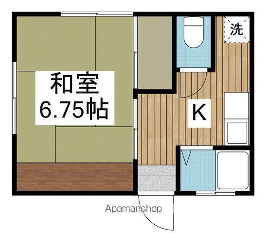 第13べるハウス(1K/2階)の間取り写真