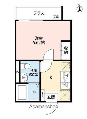 子犬と春風のダイアリー(1K/3階)の間取り写真