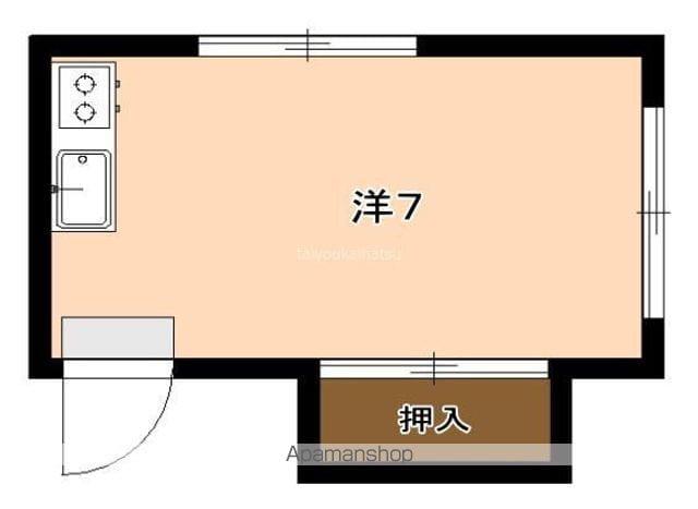 マイロードⅡ(ワンルーム/2階)の間取り写真
