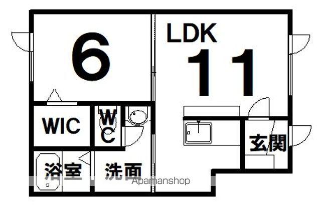 カテリーナ(1LDK/2階)の間取り写真