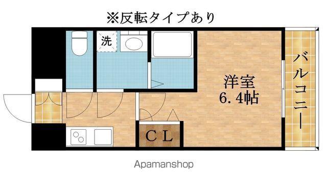 ワールドアイ大阪イースト CITY(1K/13階)の間取り写真