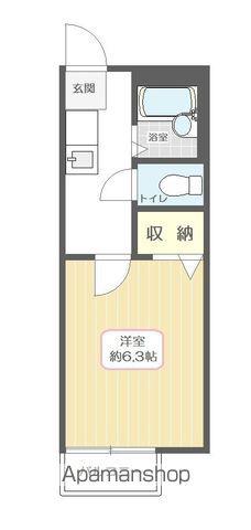 パークステュディオ堀切菖蒲園B(1K/1階)の間取り写真